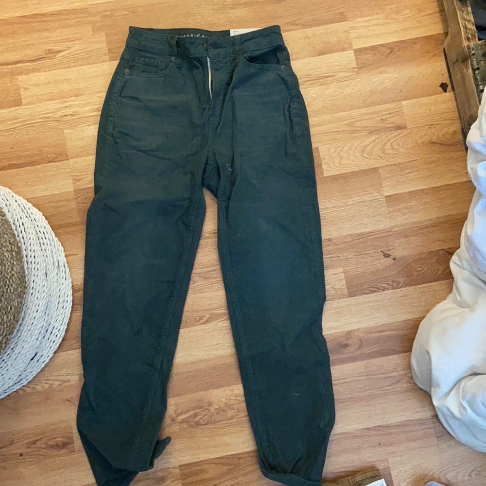 American eagle corduroy mom jeans